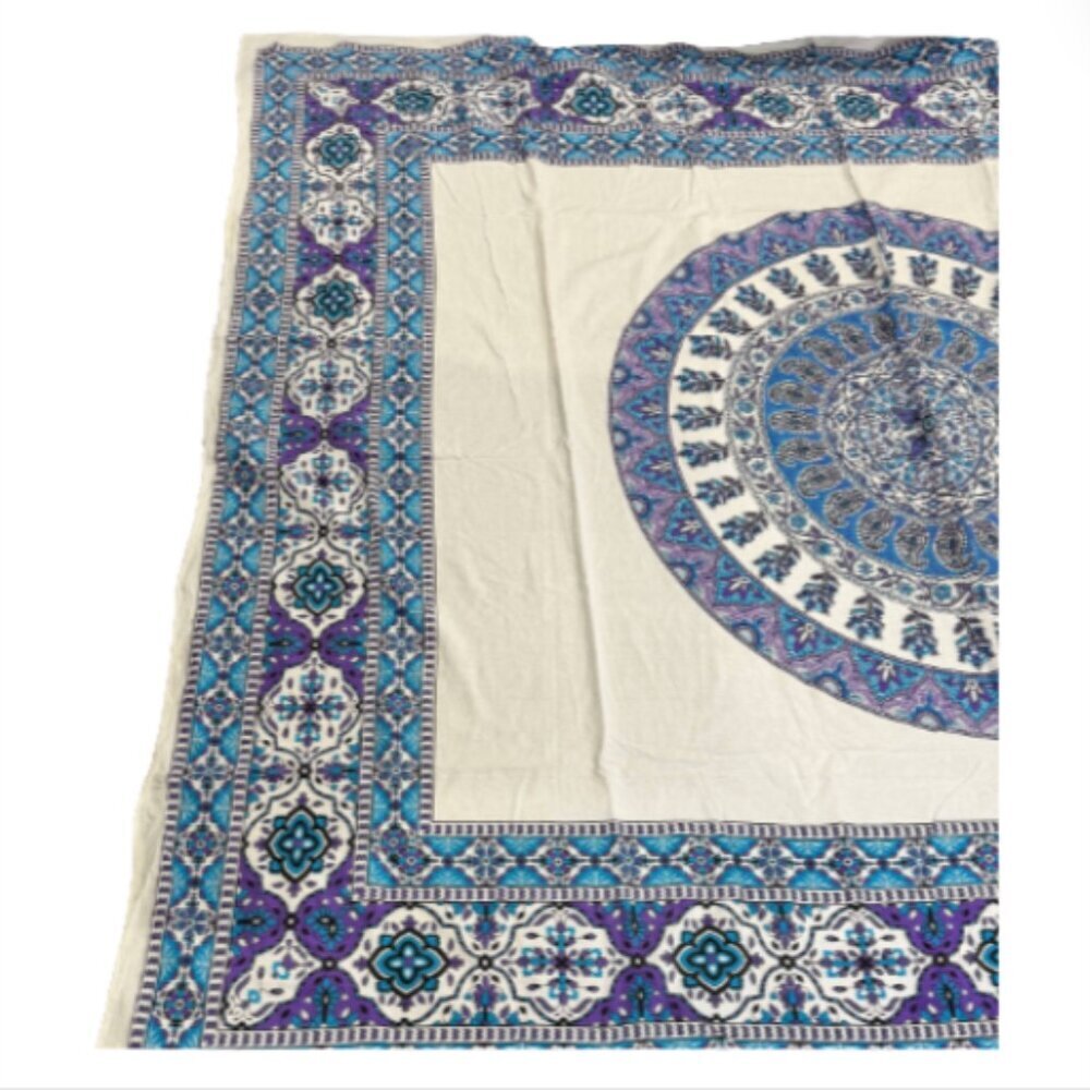 EARTHBOUND Blue and Purple Patterned Tapestry - Picture 4 of 4